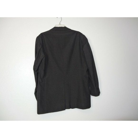 Raffaele Locorotondo mens Suit Jacket  Italian 3 Button Charcoal Dark Gray Sz 46 - Picture 2 of 12